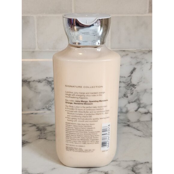 Bath & Body Works Mango Mandarin Shea & Vitamin E Body Lotion 8 Fl Oz - Picture 2 of 4